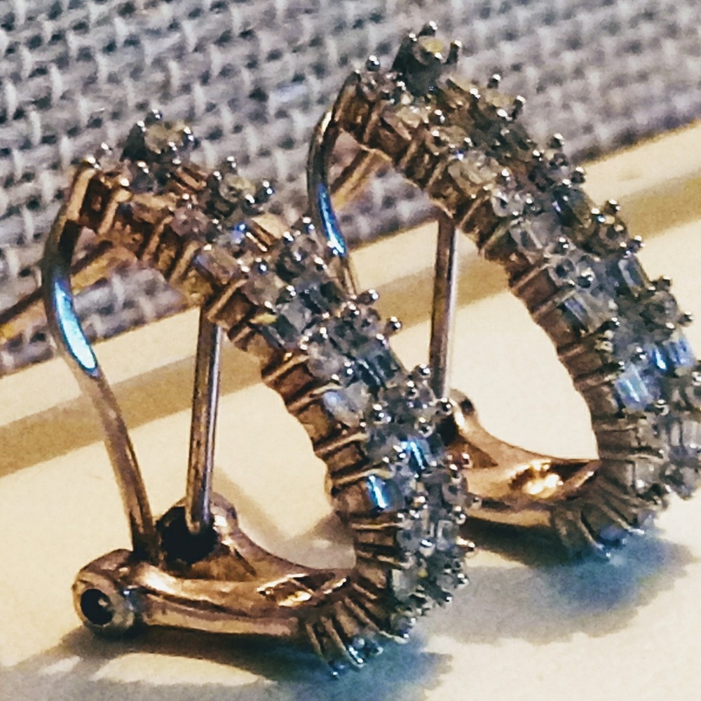 White Diamond Earring's